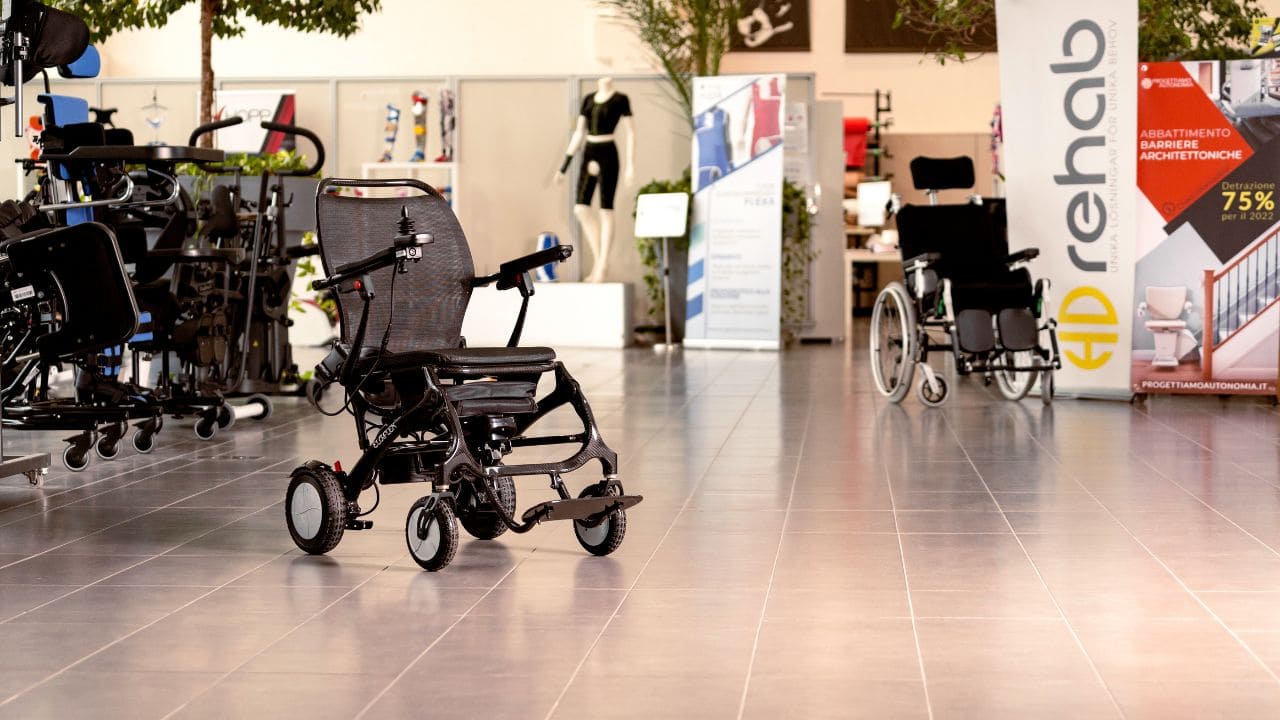 Carrozzine elettrica pieghevole in carbonio