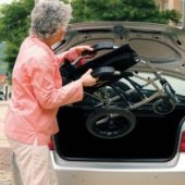Ergolite caricamento in auto carrozzina manuale leggera anziani