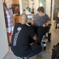 Prova a domicilio carrozzina elettronica